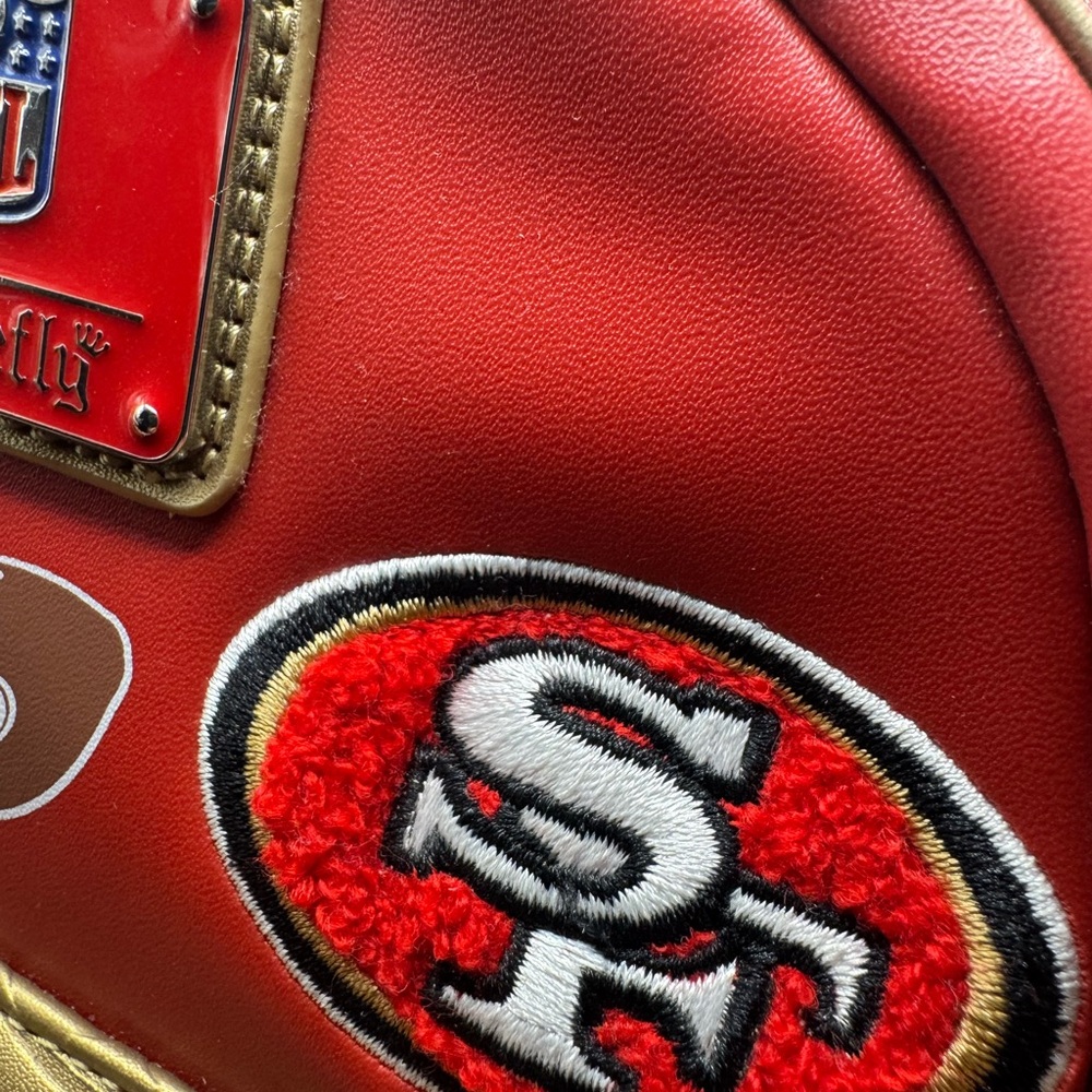 San Francisco 49ers Red and Gold Backpack - Picture 6 of 7